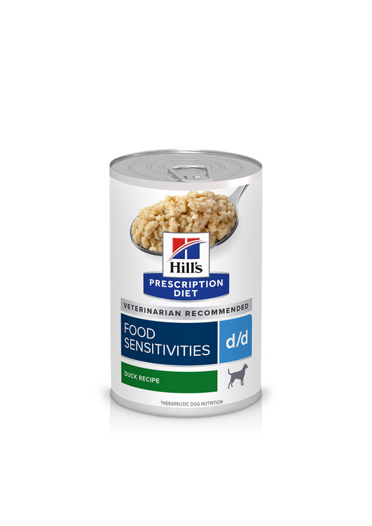 Hill's Prescription Diet d/d Mitrā barība suņiem ar pīli barības nepanesības gadījumos, 370g
