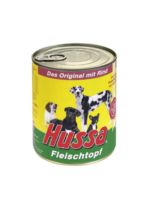 SALVANA Hussa Fleischtopf konservi pieaugušiem suņiem ar liellopu, 800g
