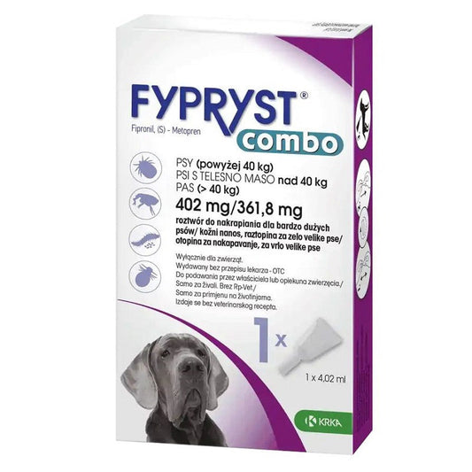 Fypryst Combo Spot-on pretparazitāri pilieni (pipetes) suņiem >40 kg 402 mg N1
