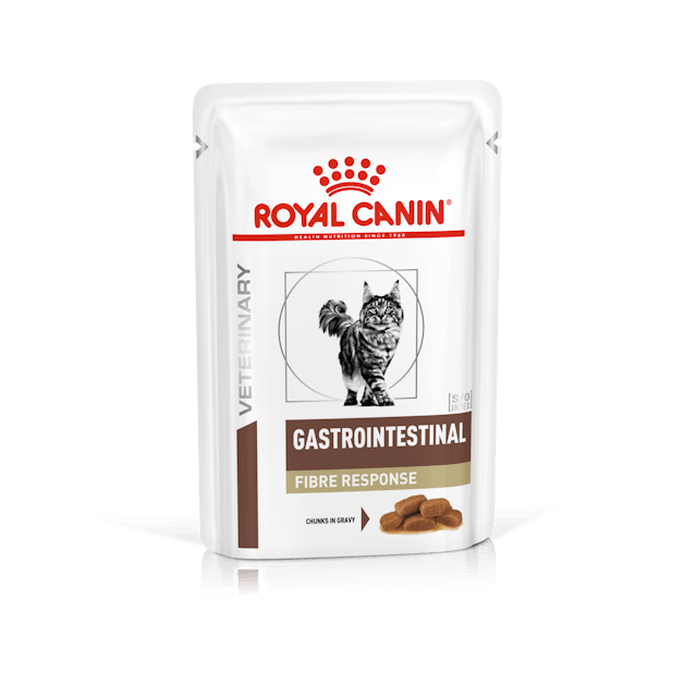 ROYAL CANIN Veterinary Gastrointestinal Fibre Response Stckchen in Sauce  Nassfutter fr Katzen  ZuZu.land
