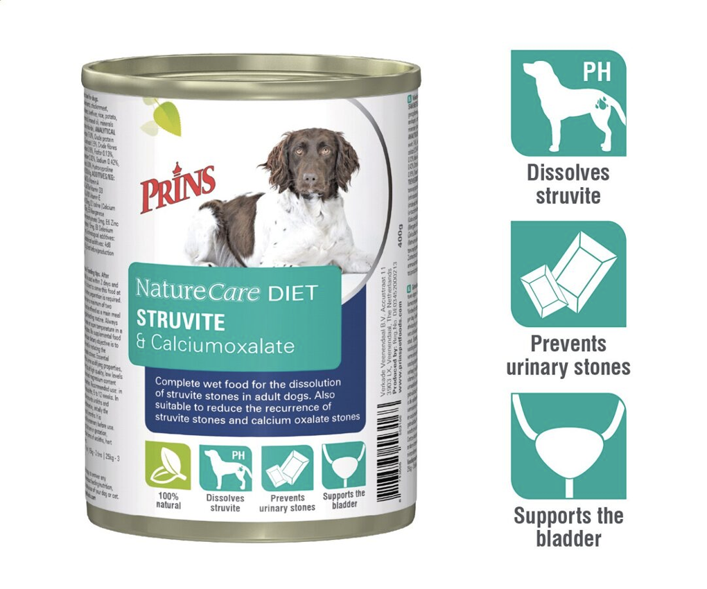 Struvite stones dog clearance food