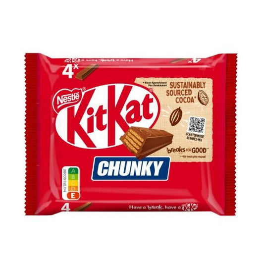 KIT KAT Chunky šokolādes batoniņš (4x40g), 160g