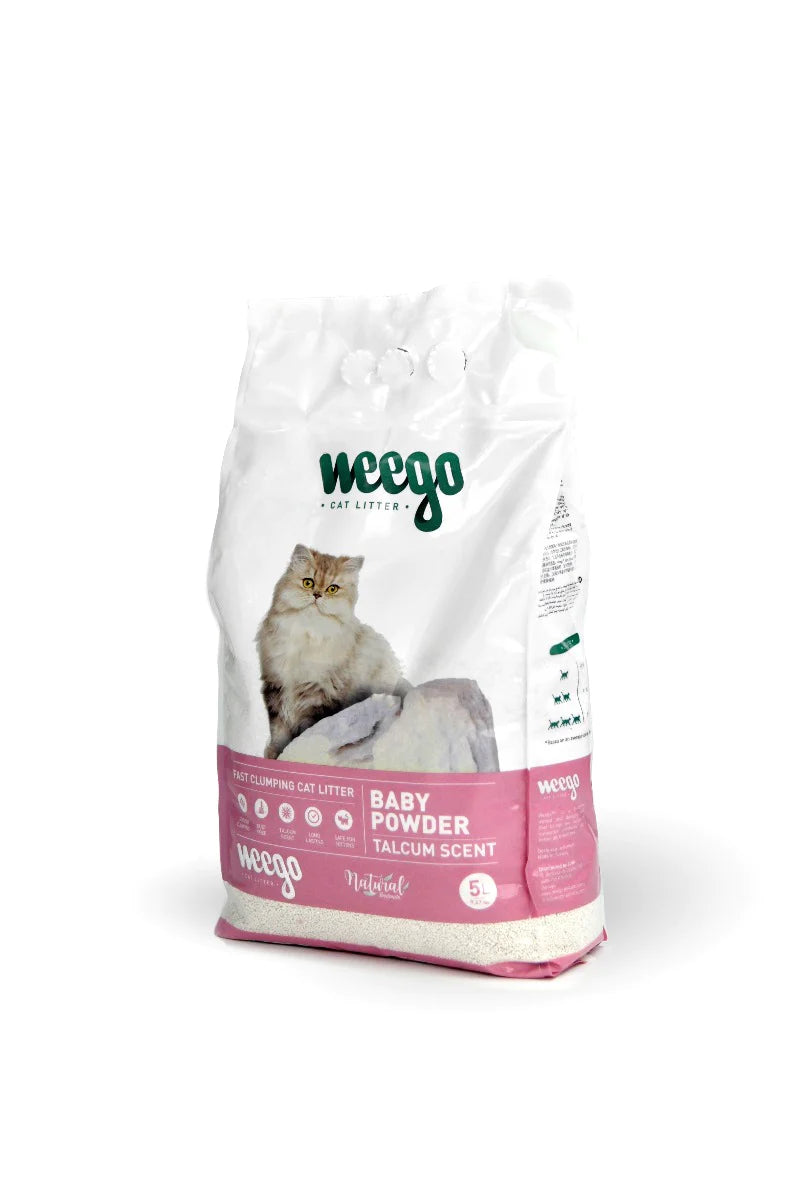 WEEGO® Clumping Cat Litter Baby Powder, 15l