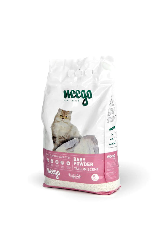 WEEGO®  kaķu pakaiši BABY POWDER, ar bērna pūderi 15L
