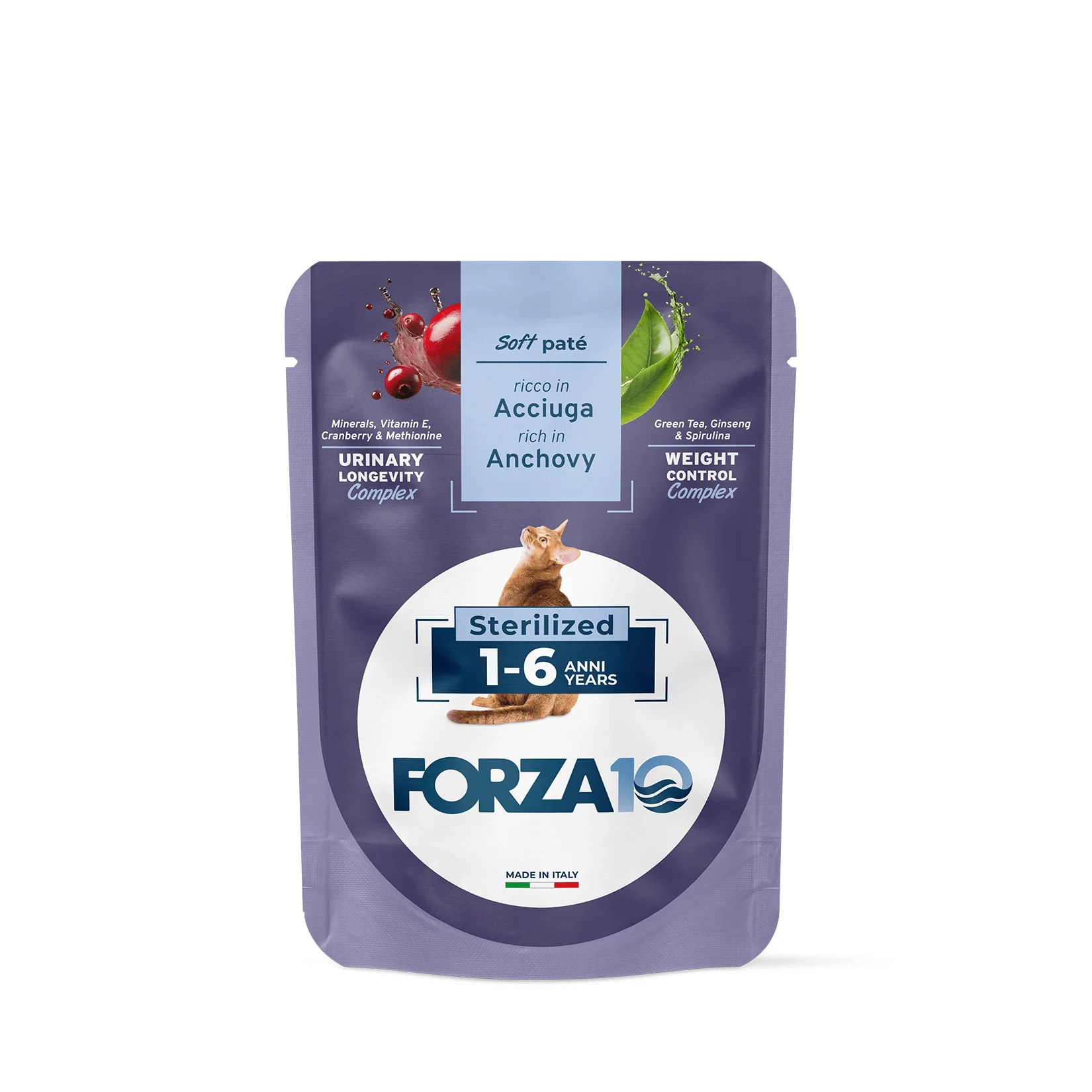 Forza10 BotaniCat Wet Cat Food With Anchovy For Sterilised, 80g