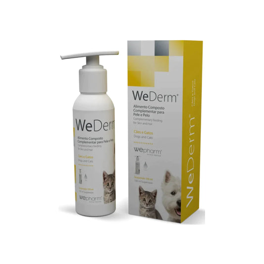 Wepharm® WeDerm® papildbarība ādai un spalvai kaķiem un suņiem,  šķidrums iekšķīgai lietošanai, 30ml