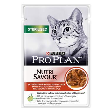 Purina PRO PLAN® Sterilised Adult Wet Cat Food Beef in Gravy, 85g