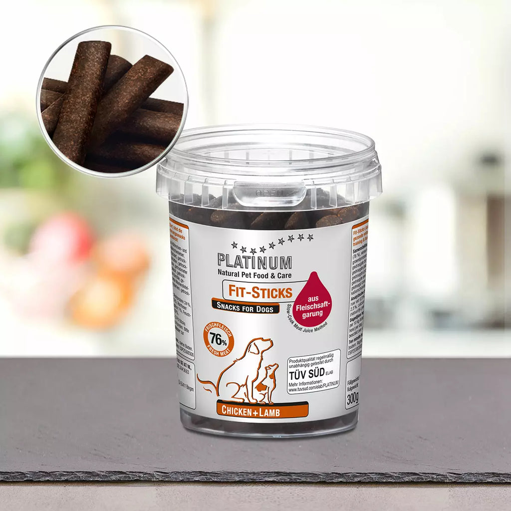 Platinum Dog Treats Fit-sticks with Chicken and Lamb, 300 g