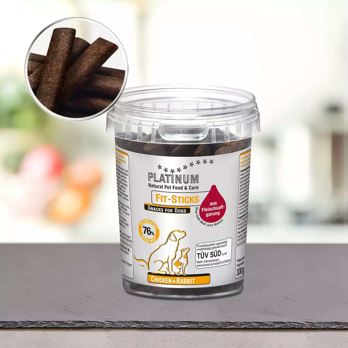 Platinum hundgodis Fit-sticks med kyckling och kanin, 300 g