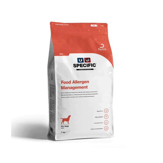 SPECIFIC™ CDD Food Allergy Management Sausā barība suņiem ar cūkgaļu barības nepanesībai, 7kg