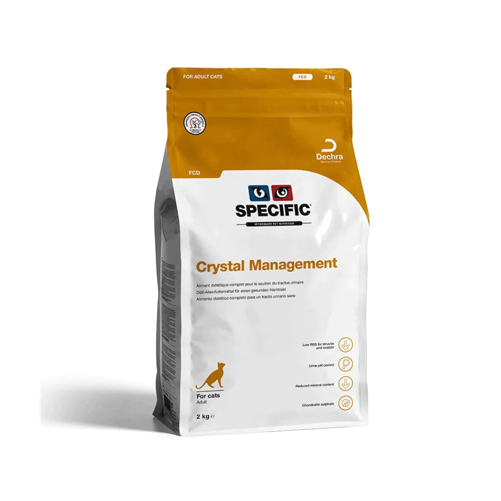 SPECIFIC™ Adult Cat FCD Crystal Management, Dry Cat Food With Fish, 2kg