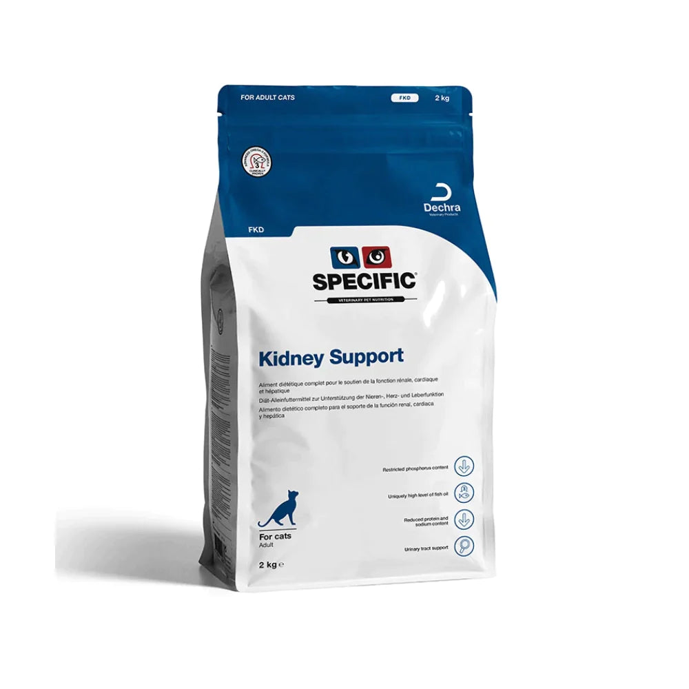 SPECIFIC™ Adult Cat FKD Kidney Support, Dry Cat Food With Pork, 2kg