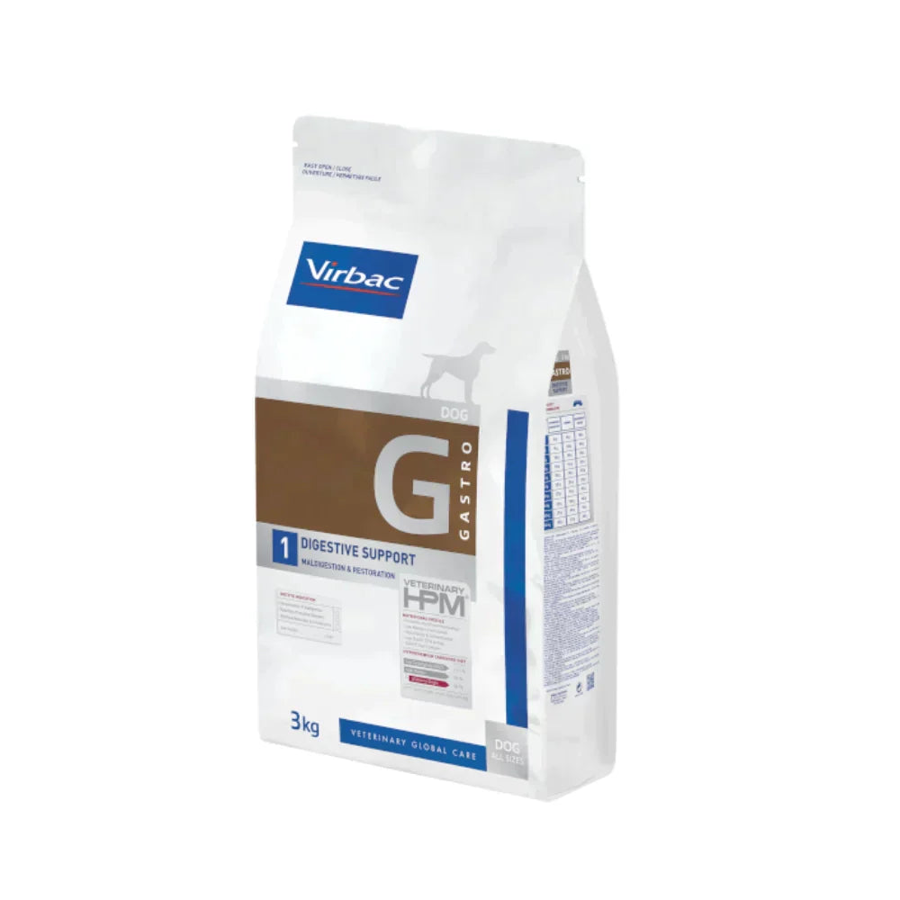 Virbac HPM Dog G1 Digestive Support Dry Dog Food With Pork, 3kg