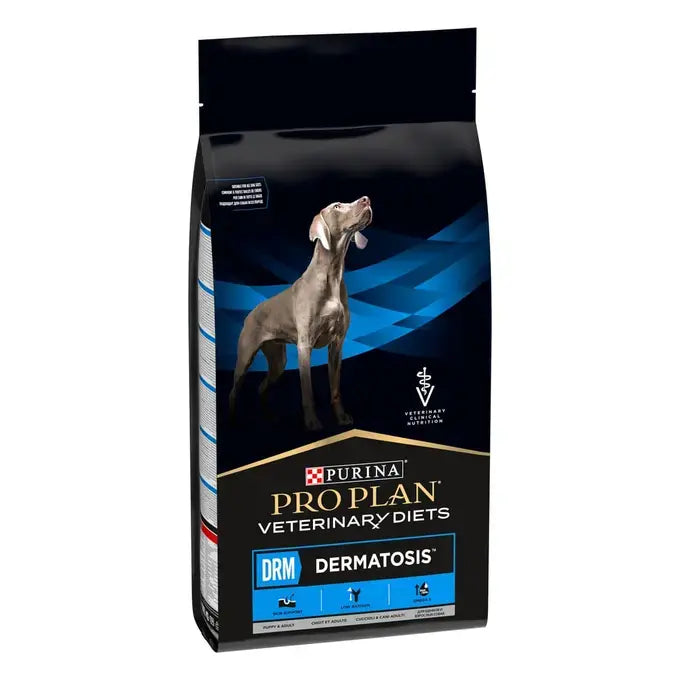 Purina PRO PLAN® VETERINARY DIETS DRM Dermatosis Sausā barība suņiem dermatozes gadījumā, 12kg