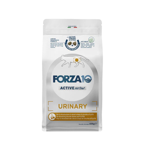 Forza10 Active VetDiet Urinary Sausā barība kaķiem ar zivi urīnceļu atbalstam, 400g