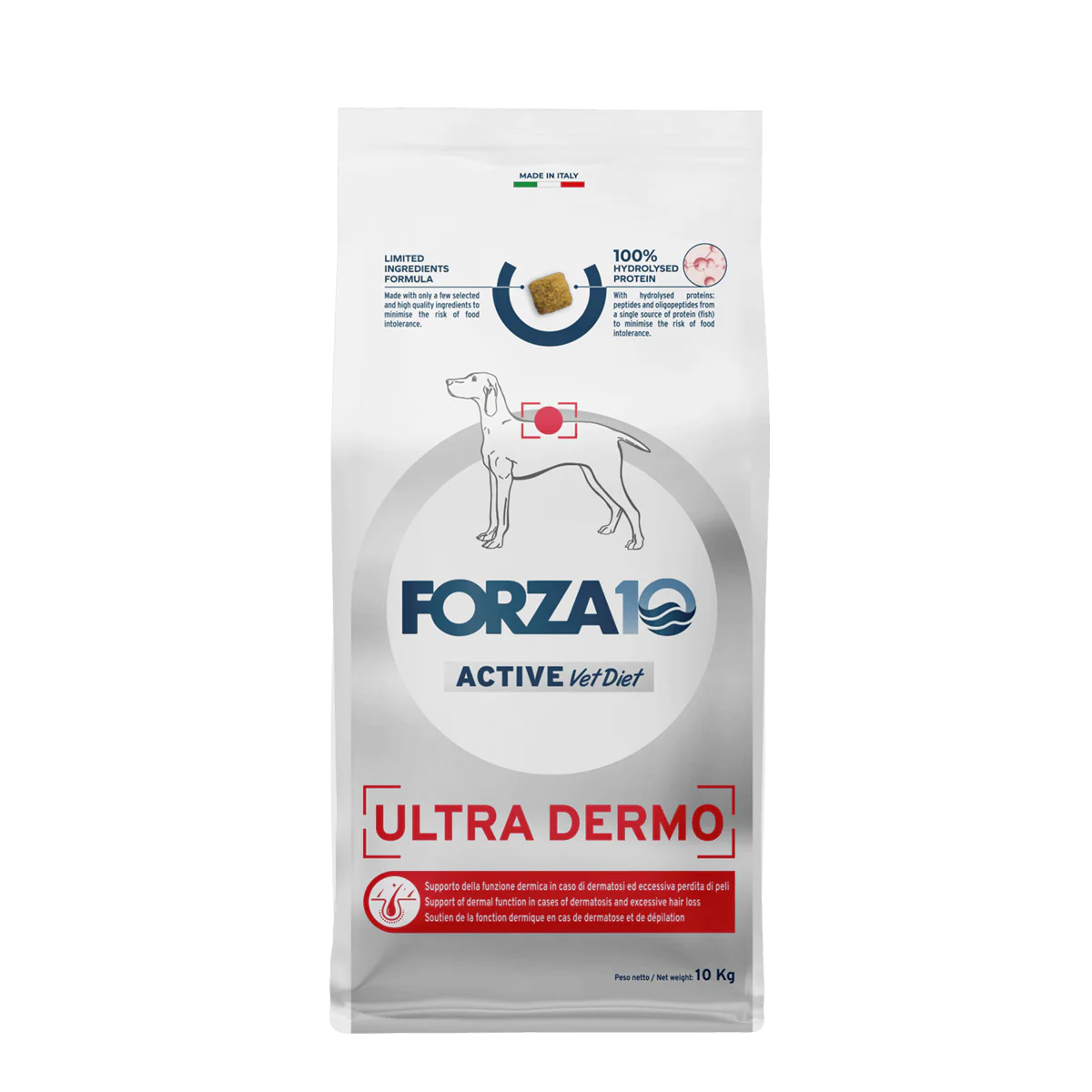 Forza10 Adult Dog Dermo Active, Dry Dog Food With Fish, 10kg