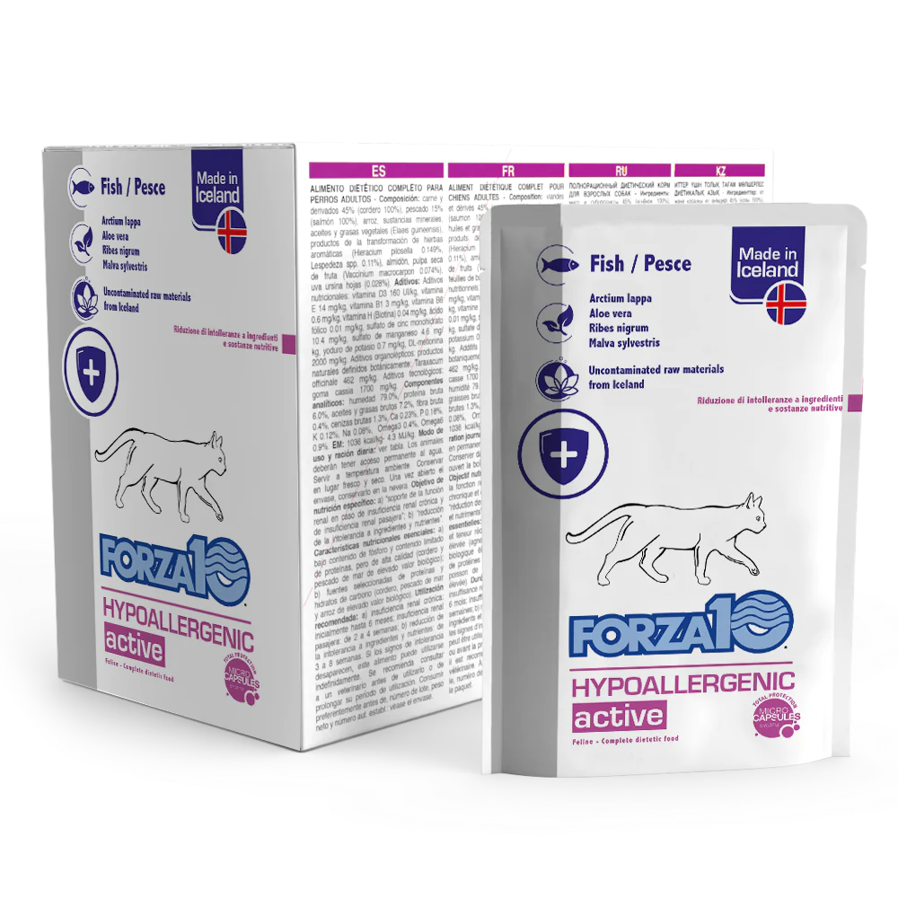 Forza10 Hypoallergenic Wet Cat Food With Fish, 100g