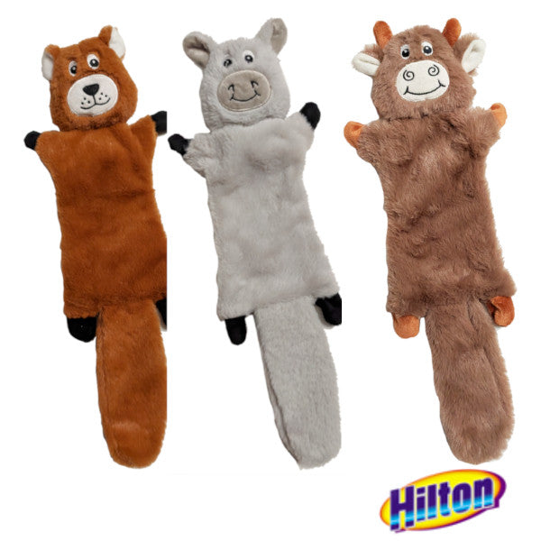 Hilton Soft Squeak Plush Toy For Dogs, Random Colour