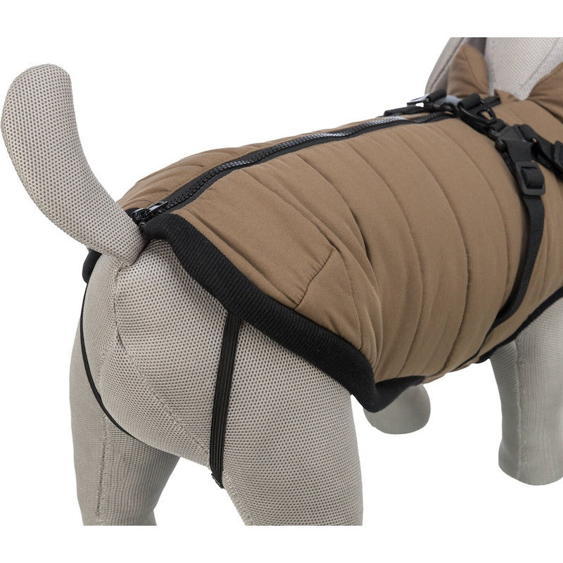 Trixie Pirou Winter Coat With Harness, XS: 30 cm, Sand