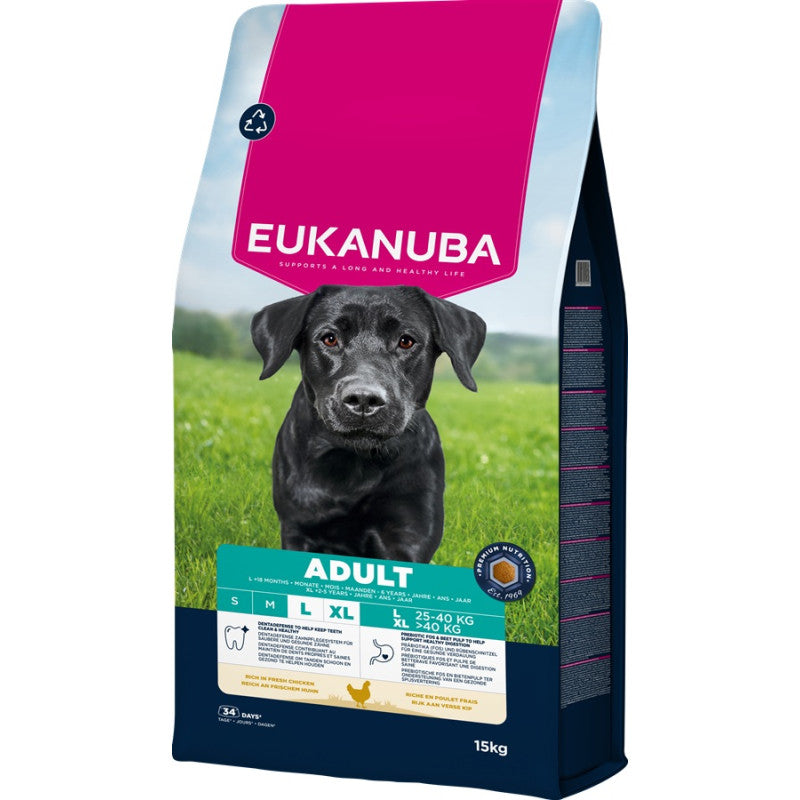 Eukanuba Adult Large Chicken Dry Dog Food, 15 kg