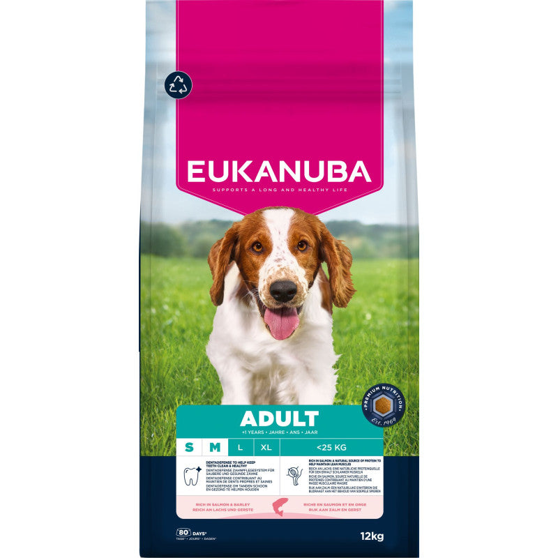Eukanuba Adult Small and Medium Salmon, 12 kg