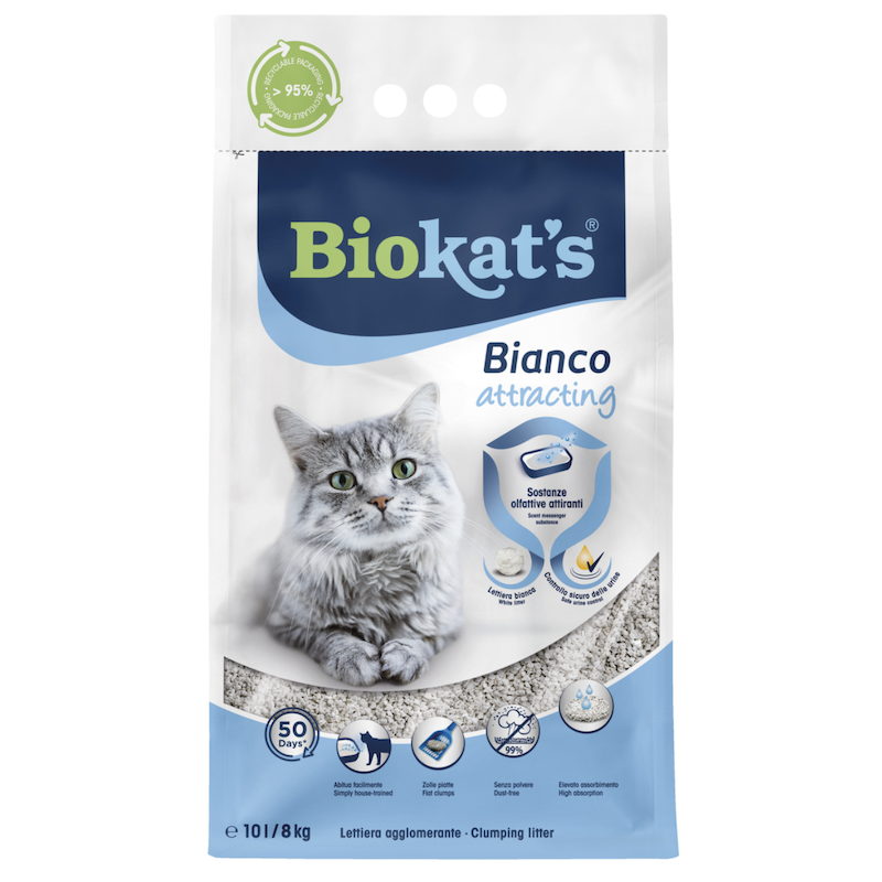 Gimborn Biokat's Bianco ATTRACTING Cat Litter, 10l