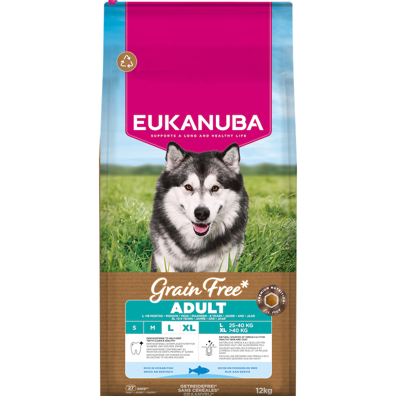 Eukanuba Adult Large Ocean Fish Grain Free, 12 kg