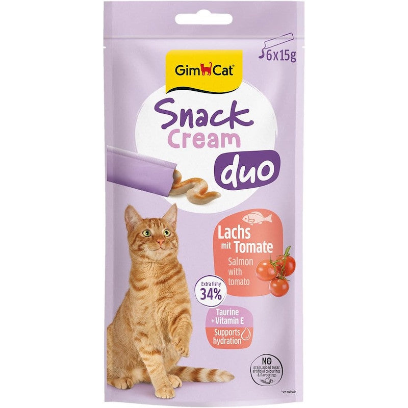 Gimborn Snack Cream Duo with Salmon & Tomato, 6x15g