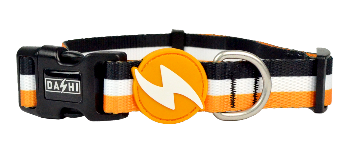 Dashi ORANGE&BLACK Collar For Dogs XS-L (20-72cm)