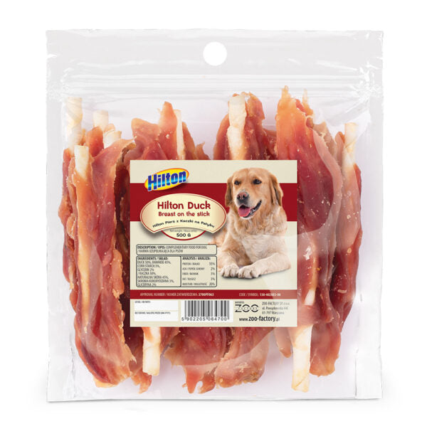 Hilton Duck Breast on the stick, Dog Treats, 500g