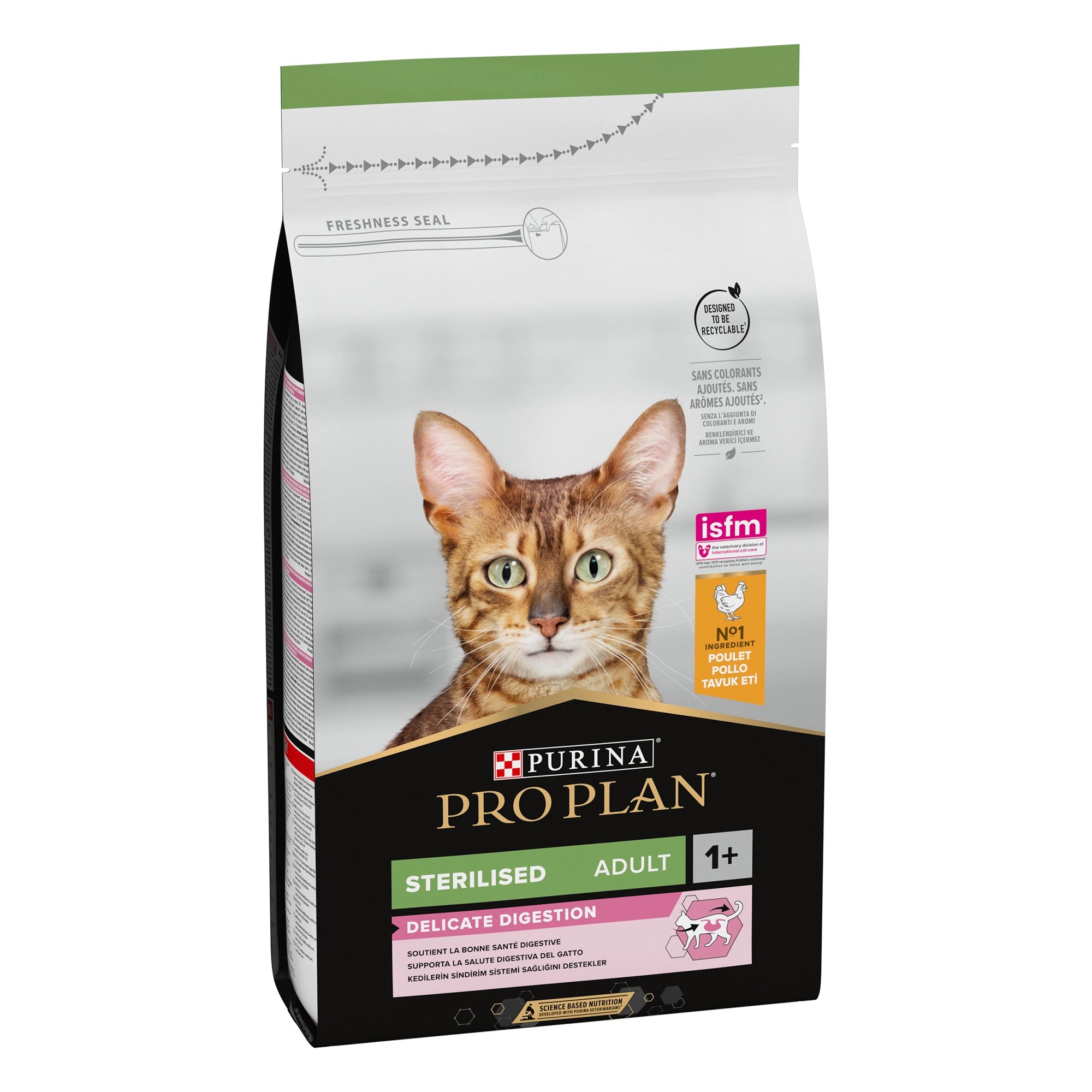 Purina PRO PLAN® Sterilised Adult Delicate Digestion Dry Cat Food with Chicken, 10kg