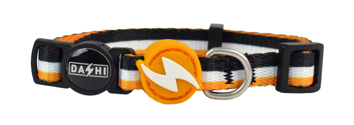 Dashi ORANGE&BLACK Collar For Cats XS (20-32cm)