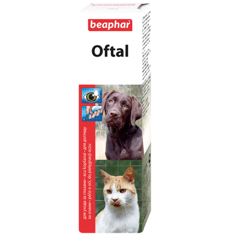 Beaphar Oftal Eye Cleanser For Cats, Dogs, 50ml