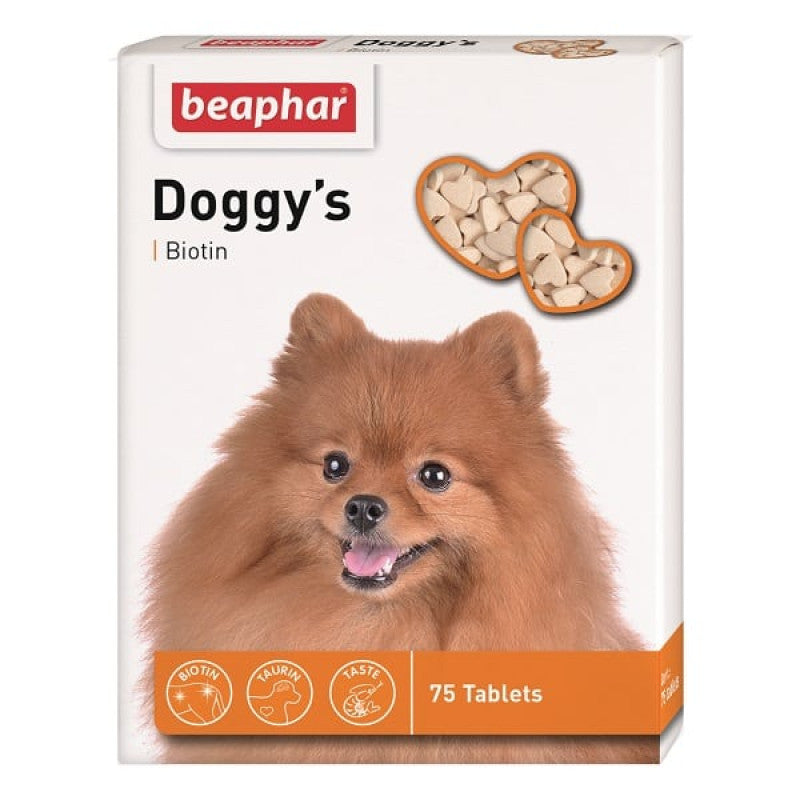 Vitamīnizēta papildbarība : Beaphar DOGGY'S Biotin, 75tab