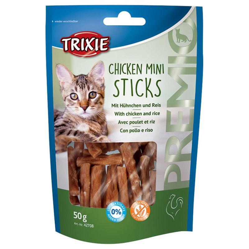 Gardumi kaķiem : Trixie Premio Mini Stick 50g