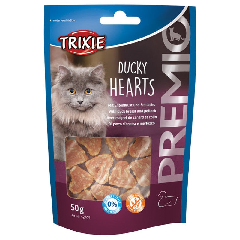 Trixie Premio Hearts, with duck, 50 g