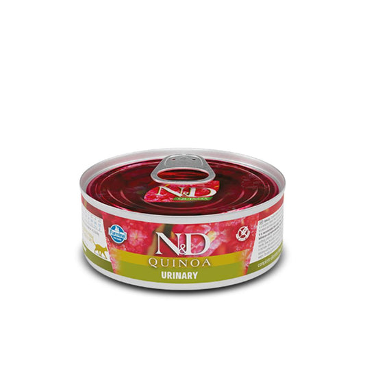 Farmina N&D Cat Quinoa Duck Urinary Mitrā barība kaķiem ar pīli, 80g