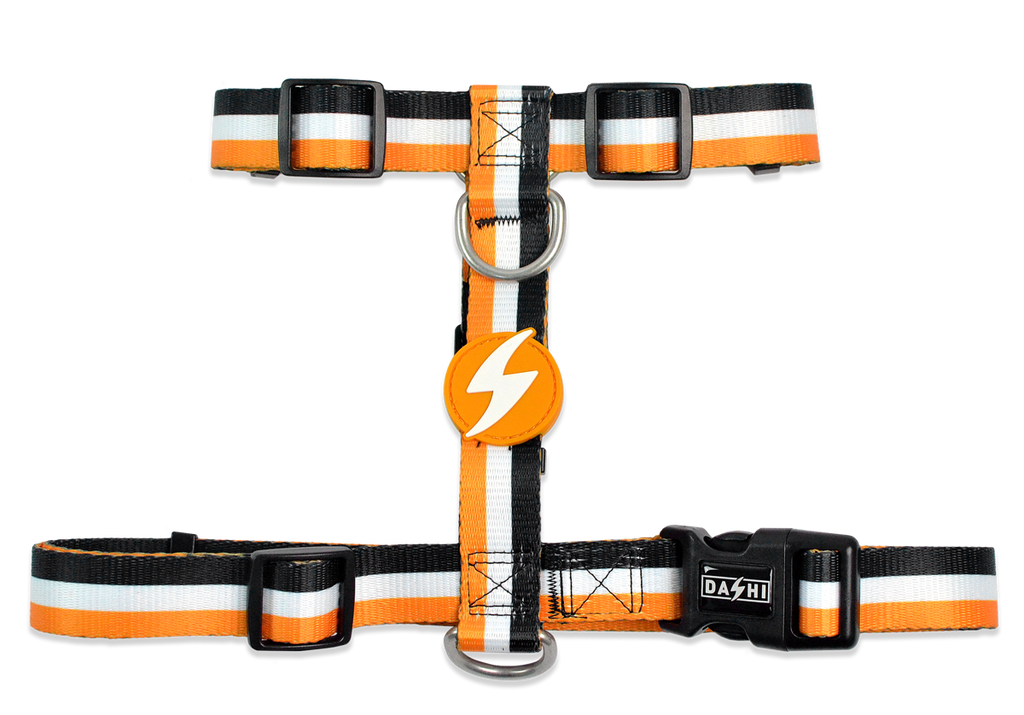 Dashi ORANGE&BLACK Back Harness For Dogs XS-L (23-107cm)