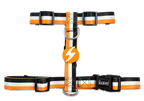 Dashi ORANGE&BLACK Back Harness For Dogs XS-L (23-107cm)
