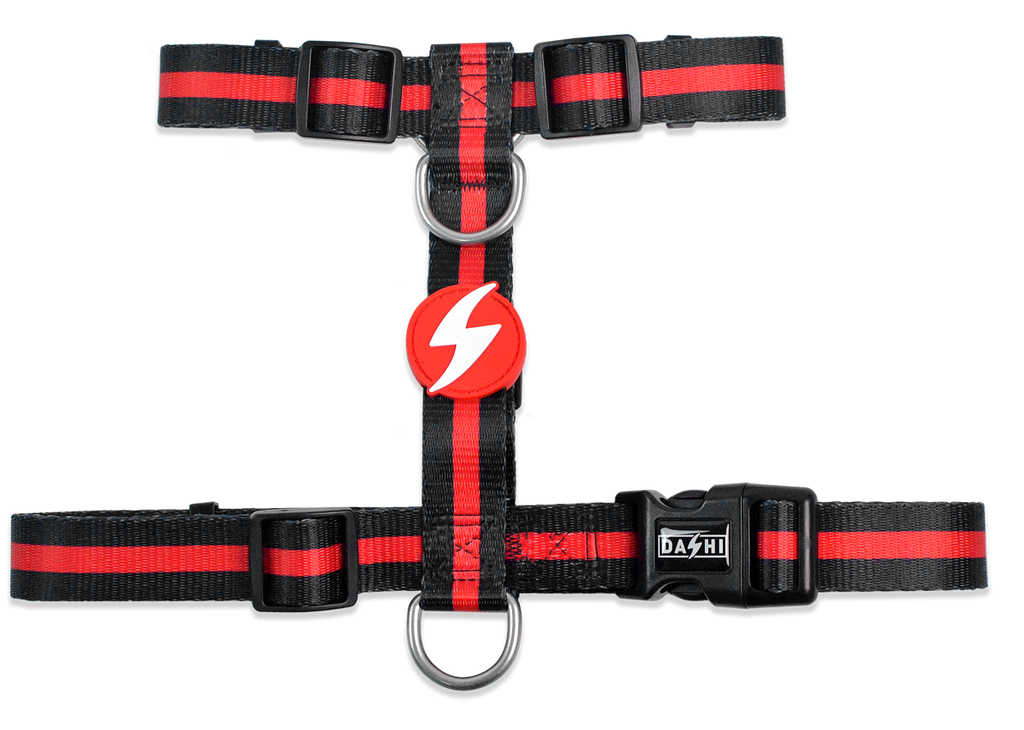 Dashi RED&BLACK Back Harness For Dogs XS-L (23-107cm)