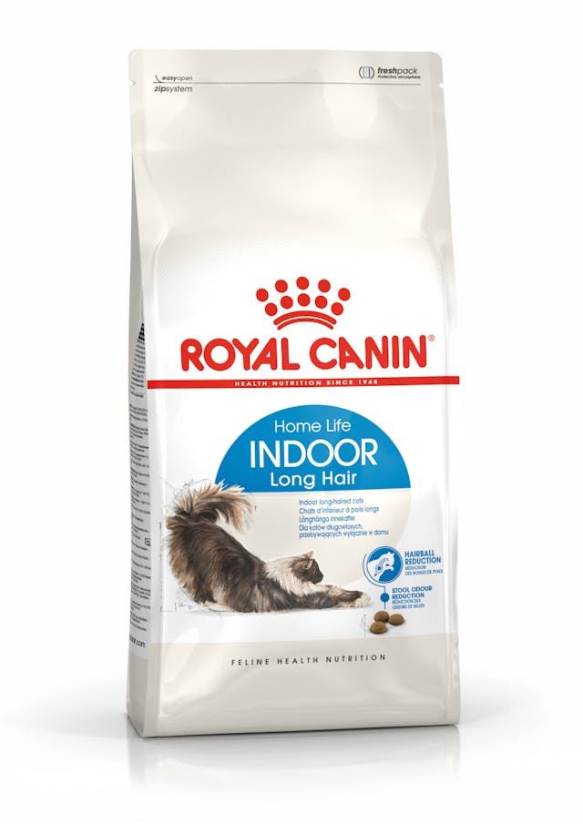 ROYAL CANIN® Torrfoder för inomhuskatter med lång päls, 2kg