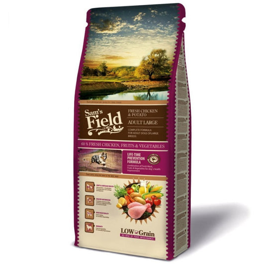 Sams Field Dry Dog Food Adult with Chicken and Potato Adult Large, 13 kg