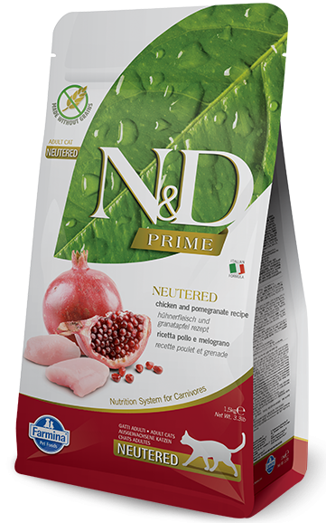 Farmina N&D Cat Prime Chicken Pomegranate Neutered Dry Cat Food, 300g