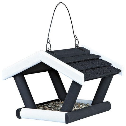 Trixie Natura Hanging bird feeder, 17 × 19 × 14 cm, black/white