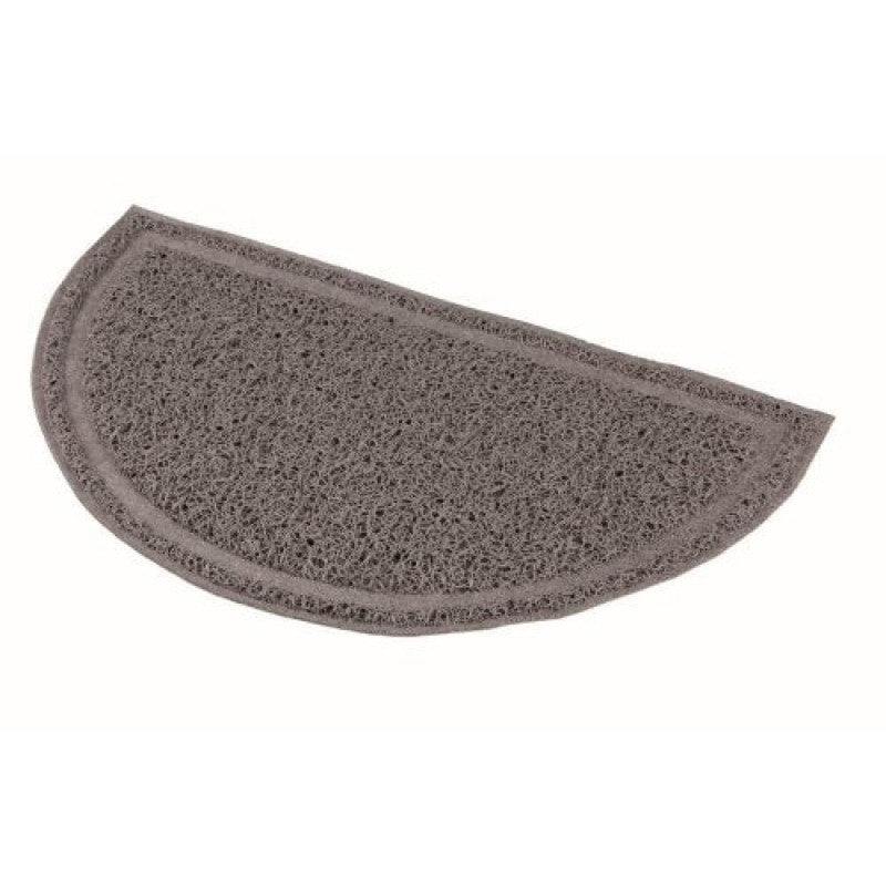 Trixie Cat litter tray mat, semi:circular, PVC, 59 × 35 cm, anthracite