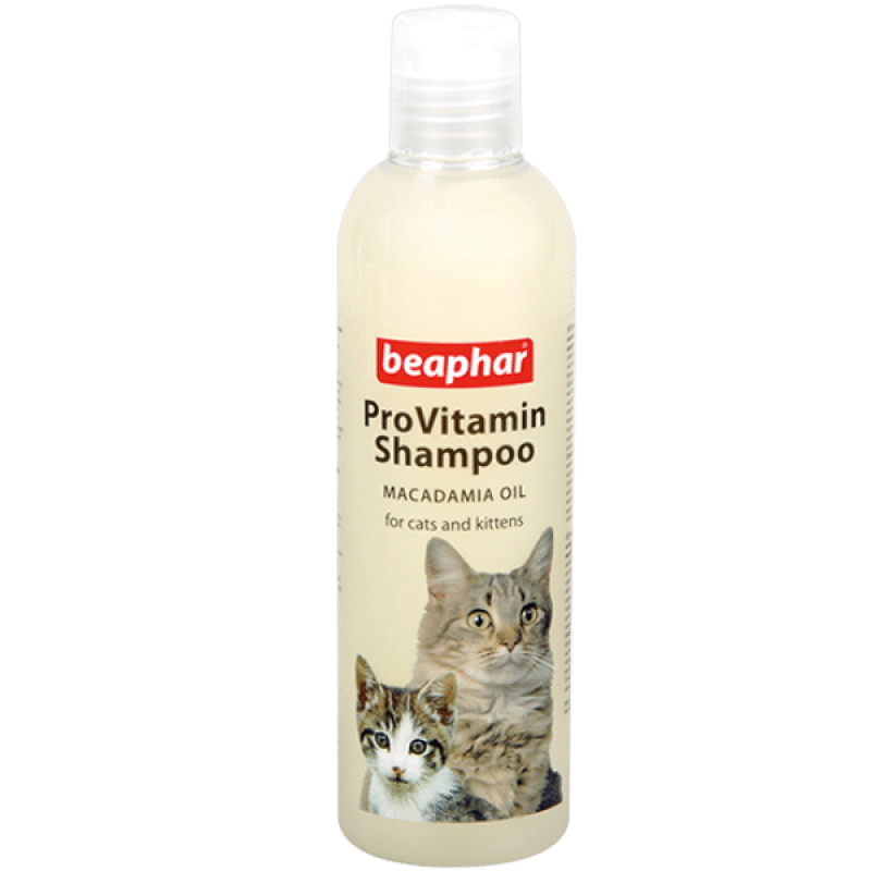 Šampūns kaķiem : Beaphar Pro Vitamin Shampoo Macadamia Cat 250ml