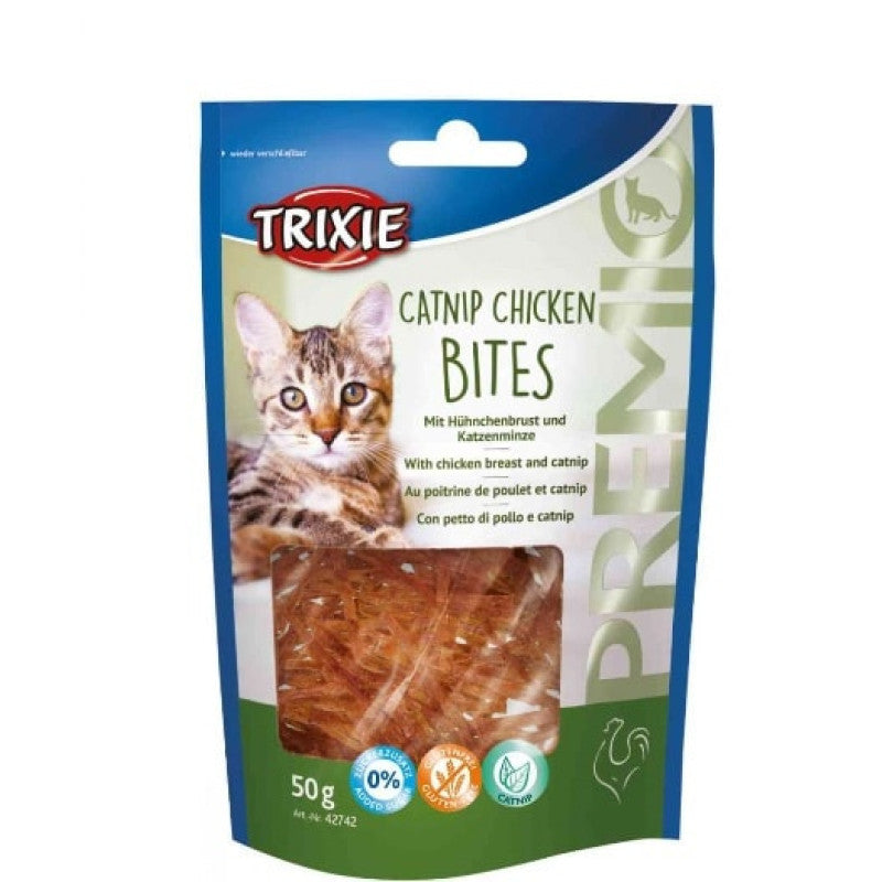 Trixie Premio Kattmynta Kycklingbitar, 50 g