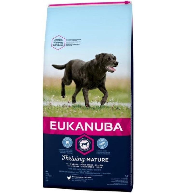 Eukanuba mogen och senior stor kyckling, 15 kg