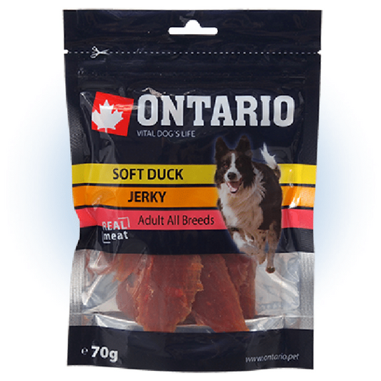 Ontario Dog Treats Soft Duck Jerky, 70 g