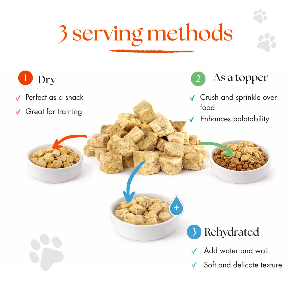 Dr Malou Freeze-Dried Meat Cubes for Cats with Salmon, 50 g